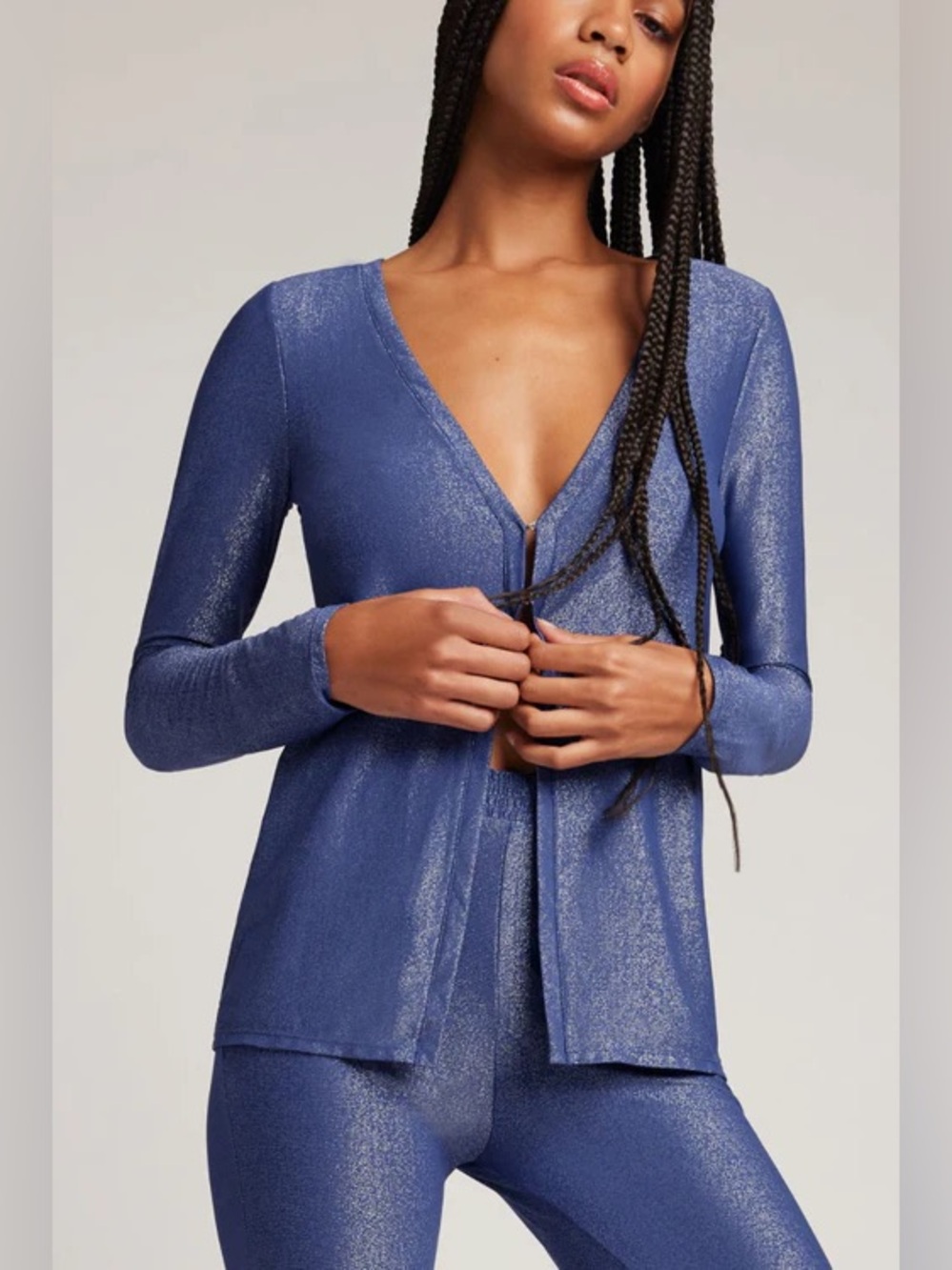 NEW Negative Disco Navy Blue Open Cardigan